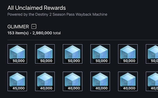 Destiny 2 Season Pass Wayback Machine screenshot