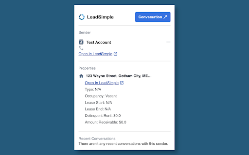 LeadSimple Comms screenshot