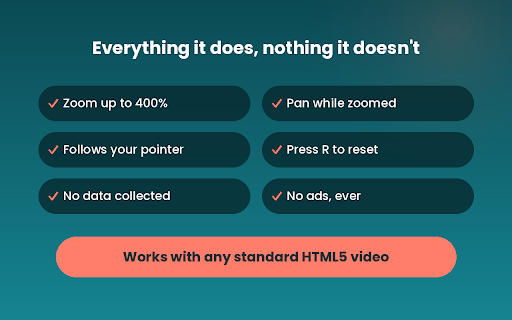 Fullscreen Video Zoom screenshot