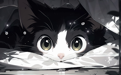 Anime Kitten Live Wallpaper - Cute Cat Wallpaper screenshot