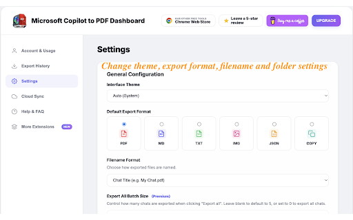 Microsoft Copilot to PDF: Export Microsoft Copilot Chats to PDF, Markdown, screenshot