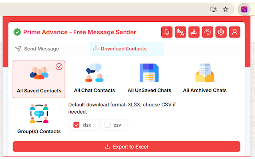 Prime Sender Advance - Free Message Sender screenshot