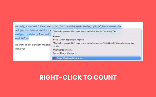 Easy Word & Character Counter screenshot