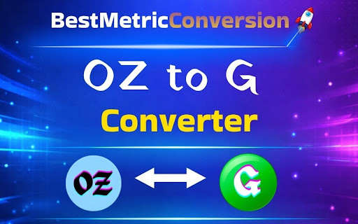 Ounces to Grams Converter + PDF Chart - BestMetricConversion screenshot