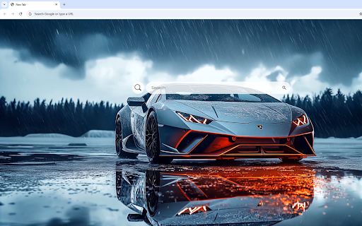 Snow Lamborghini Live Wallpaper screenshot