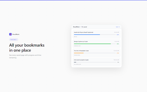 Reading Position Saver - ReadMark screenshot