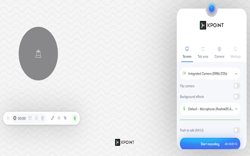 KPOINT - Screen Recorder & Annotation Tool screenshot