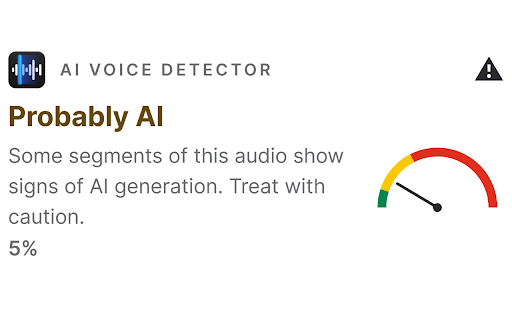 AI Voice Detector screenshot