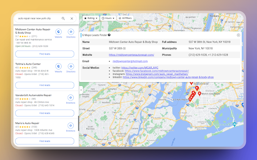 G Maps Leads Finder - MapsLeads.net screenshot