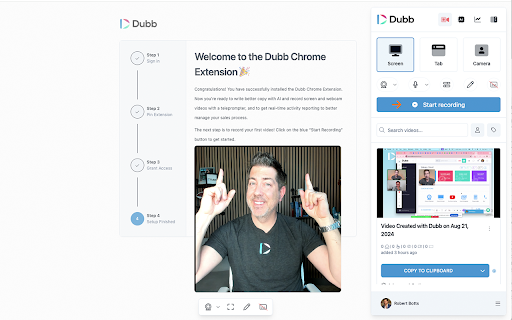 Screen Recorder, Webcam Recorder - Dubb Video screenshot