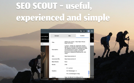 SEO Scout screenshot