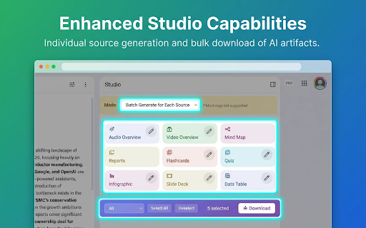 NoteKitLM for NotebookLM: Better Workflow for Books, Web & ChatGPT Research screenshot