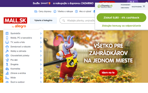 Chamty.sk screenshot