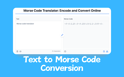 Morse Code Translator - Encode and Convert Online screenshot