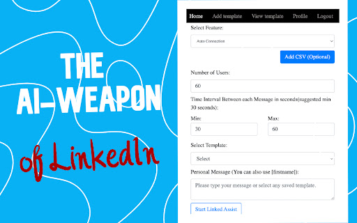 Linked Assist - LinkedIn Automation Tool screenshot