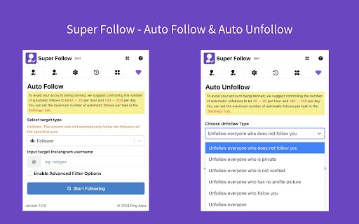 Auto Follow - IG Auto Follow and Unfollow screenshot