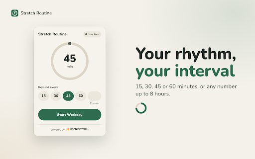 Stretch Routine — Break Reminder & Workday Timer screenshot