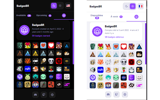 BadgesBR - Twitch Badge Tracker screenshot