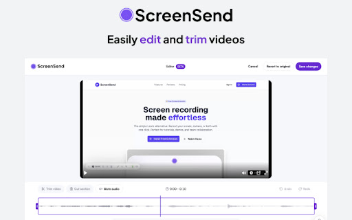 ScreenSend - Advanced Screen Recorder & Video Editor screenshot