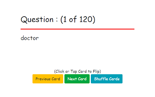 Basic French Flashcards screenshot