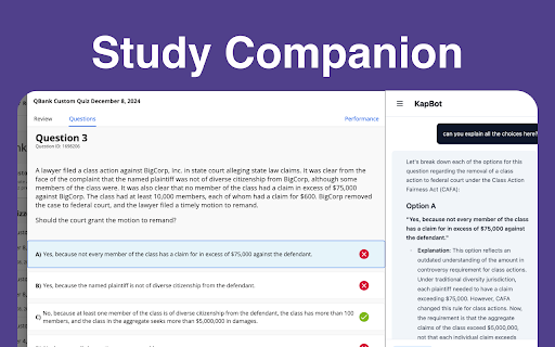 Kaplan Bar screenshot
