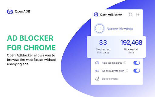 Free Adblocker for Chrome by Open Adblocker screenshot