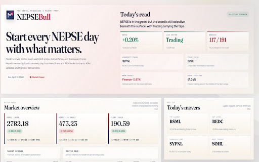 NEPSE Bull — Nepal Stock Market Theme screenshot