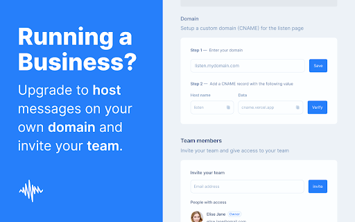 Vocal: Send voice notes in Gmail screenshot