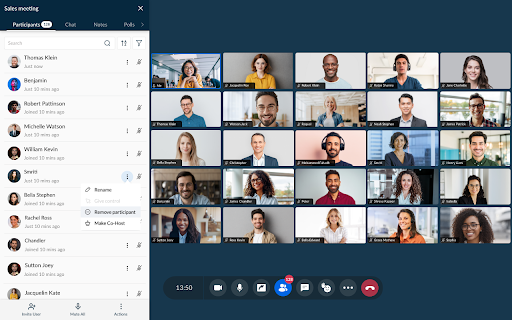 Zoho Meeting screenshot