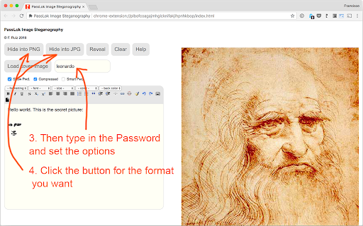 PassLok Image Steganography screenshot