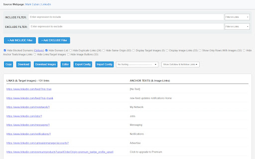 LinkScalper - Advanced Link Grabber screenshot