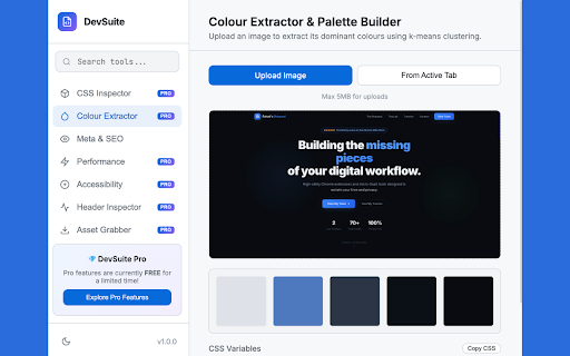 DevSuite - 25+ Web Developer Tools & API Tester screenshot
