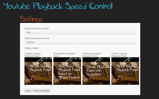 Youtube Playback Speed Control screenshot