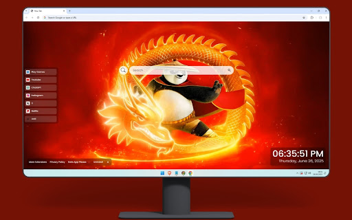 Kung Fu Panda Dragon Live Wallpaper screenshot