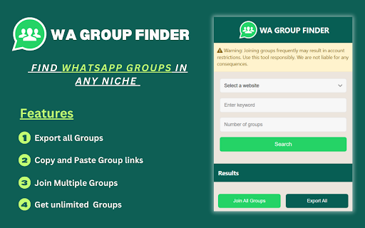 WA Group Finder - Find WhatsApp groups screenshot