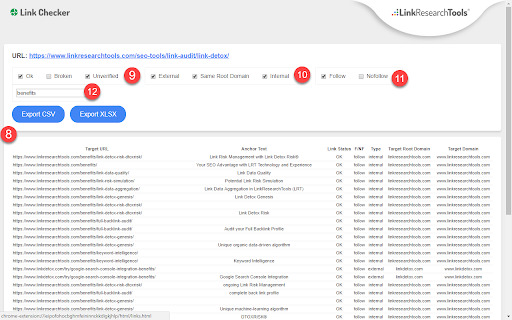 Free Link Checker by LRT screenshot