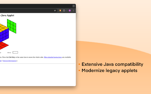 CheerpJ Applet Runner screenshot
