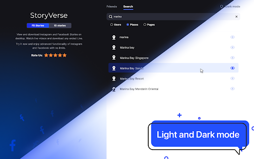 StoryVerse Stories Hub for FB and IG screenshot