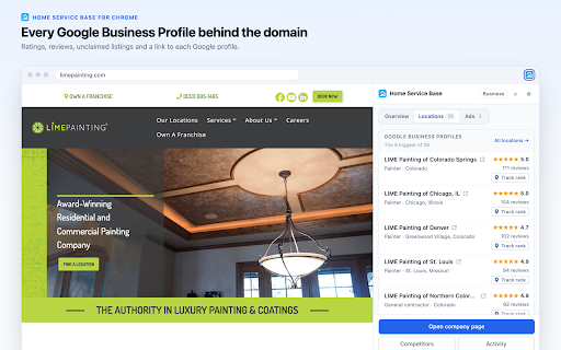 Home Service Base — Company & Ads Lookup screenshot