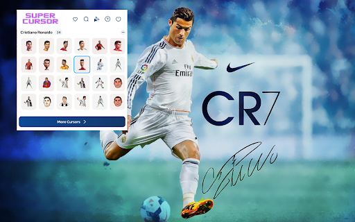 Cristiano Ronaldo Cursor - Custom Cursor for Chrome screenshot