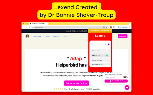 Lexend for Chrome™ screenshot