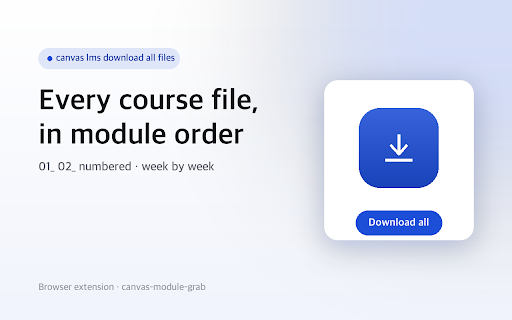 Download All Course Files for Canvas LMS screenshot