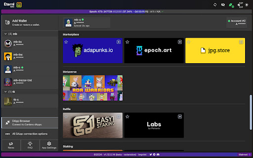 Eternl Beta screenshot