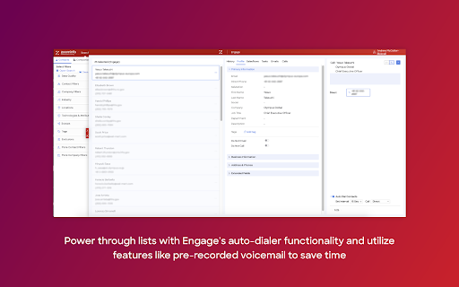ZoomInfo Engage Chrome Extension screenshot