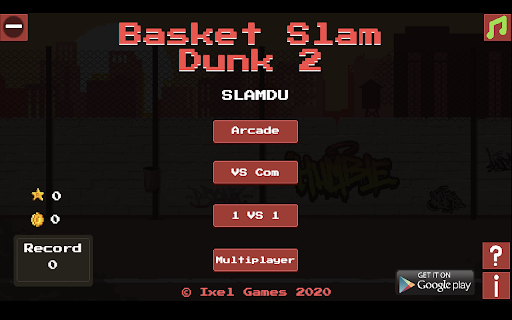 Basket Slam Dunk 2 Game screenshot