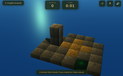 Bloxorz — 3D WebGL Puzzle screenshot