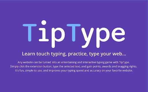 Practice typing with TipType screenshot