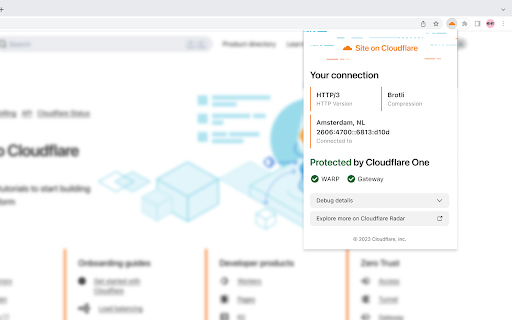 Cloudflare Optics screenshot