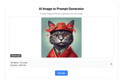 Image to Prompt AI | Generate Prompts for SD/MJ/Flux. screenshot