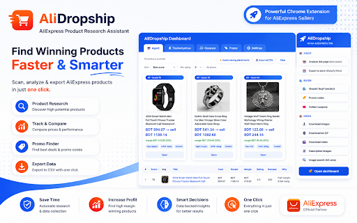 AliDropship - AliExpress Product Research Tool screenshot